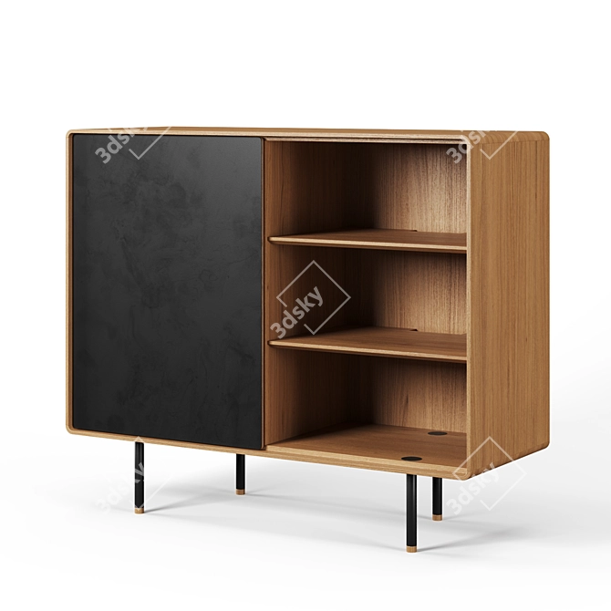 Elegant Fina Dresser - 118 cm 3D model image 1