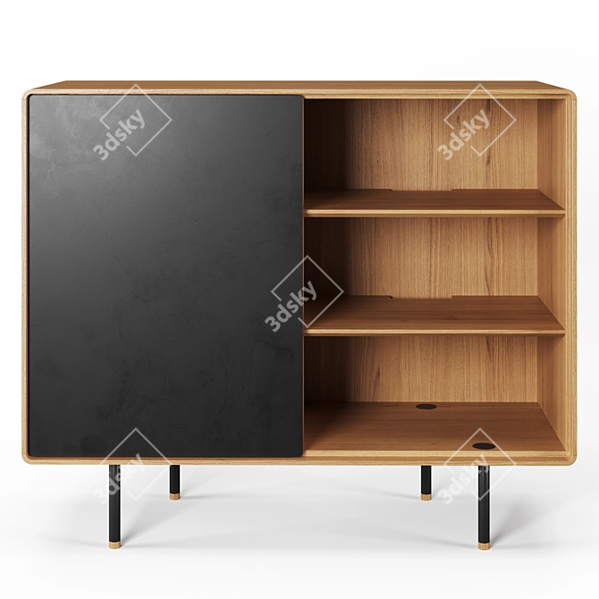 Elegant Fina Dresser - 118 cm 3D model image 5