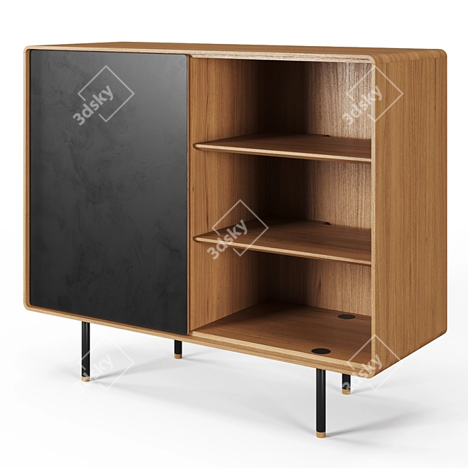 Elegant Fina Dresser - 118 cm 3D model image 7