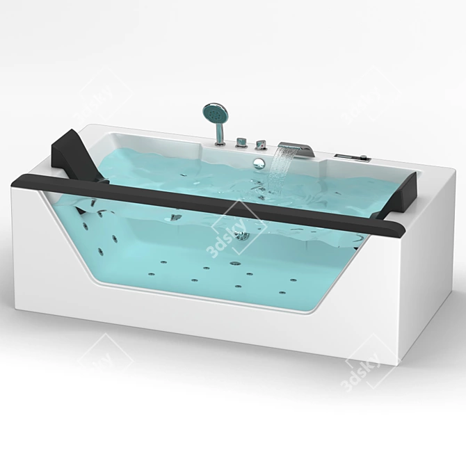 EAGO Whirlpool Bath: Relax and Revitalize 3D model image 1