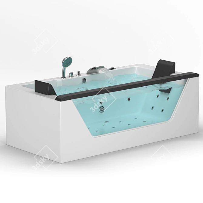EAGO Whirlpool Bath: Relax and Revitalize 3D model image 4