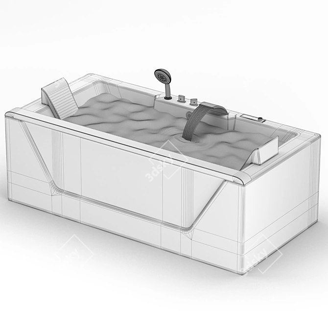 EAGO Whirlpool Bath: Relax and Revitalize 3D model image 6