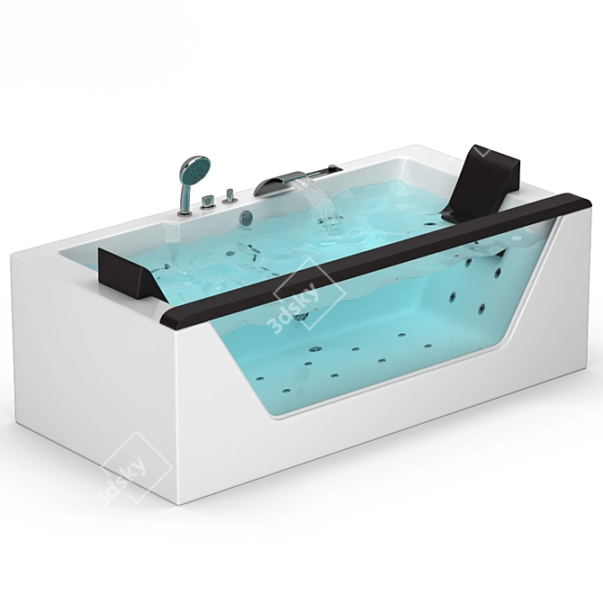 EAGO Whirlpool Bath: Relax and Revitalize 3D model image 15