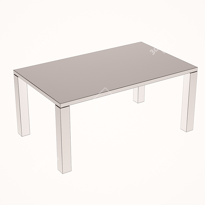 Minimalist Living Room Coffee Table 3D model image 2