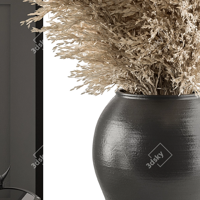 Elegant Dried Plant Decor Set 3D model image 2