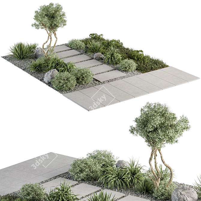 Urban Oasis Furniture Set 3D model image 1