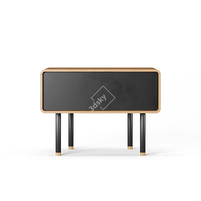 Sleek Fina Nightstand - Designed by Mustafa Kohadzic 3D model image 2