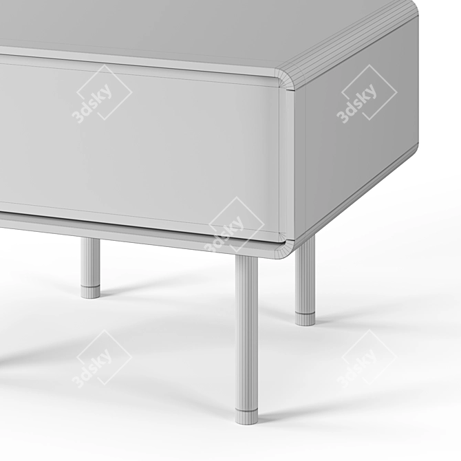 Sleek Fina Nightstand - Designed by Mustafa Kohadzic 3D model image 4