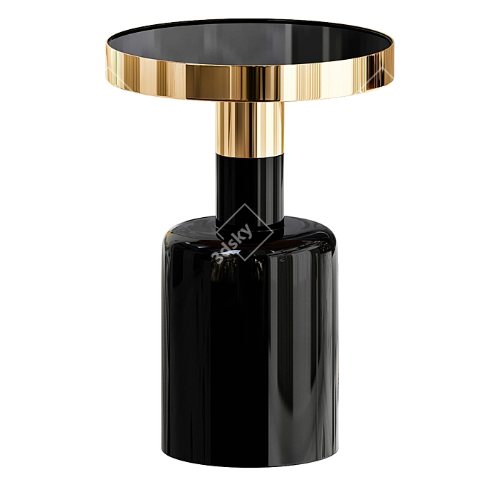 Elegant Glam Side Table 3D model image 2