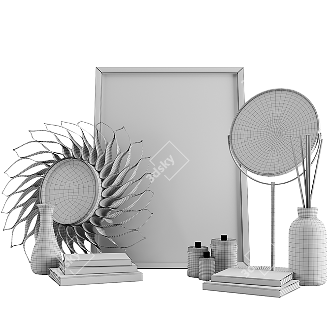 Elegant Home Decor Set 3D model image 6