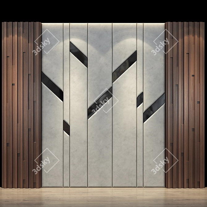 Modern Wall Panel 80 3D model image 1