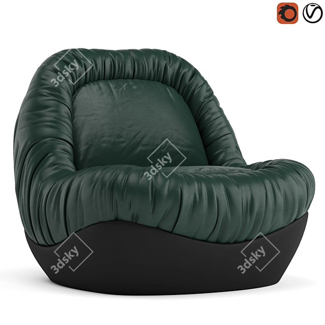 Modern Baxter Barrett Armchair 3D model image 1