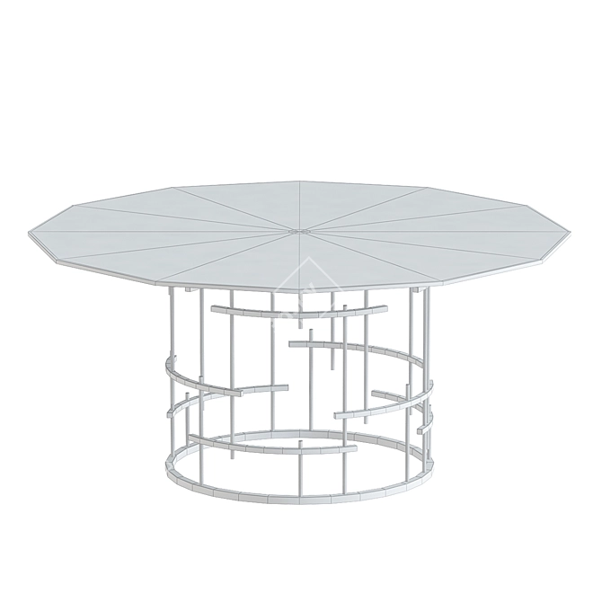 Modern Dining Table - Sleek and Stylish 3D model image 2