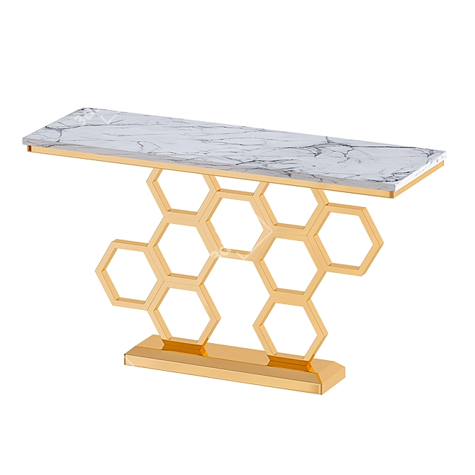 Stainless Steel Console Table 3D model image 1