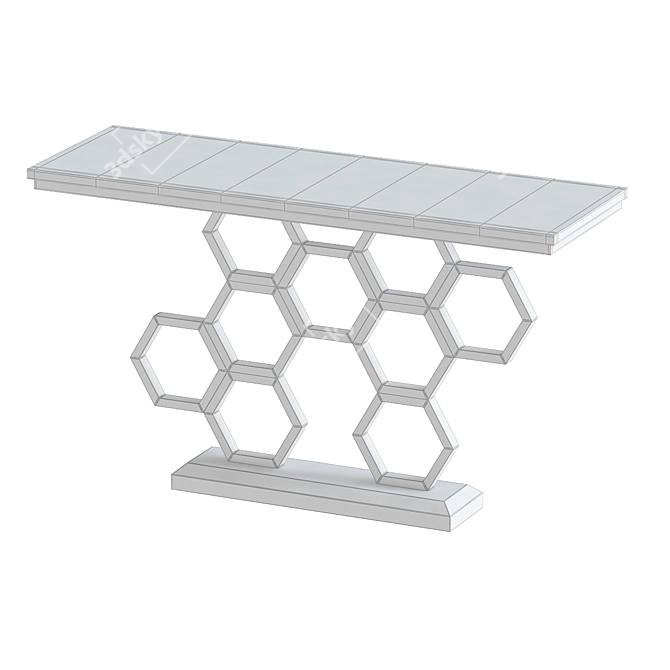 Stainless Steel Console Table 3D model image 2