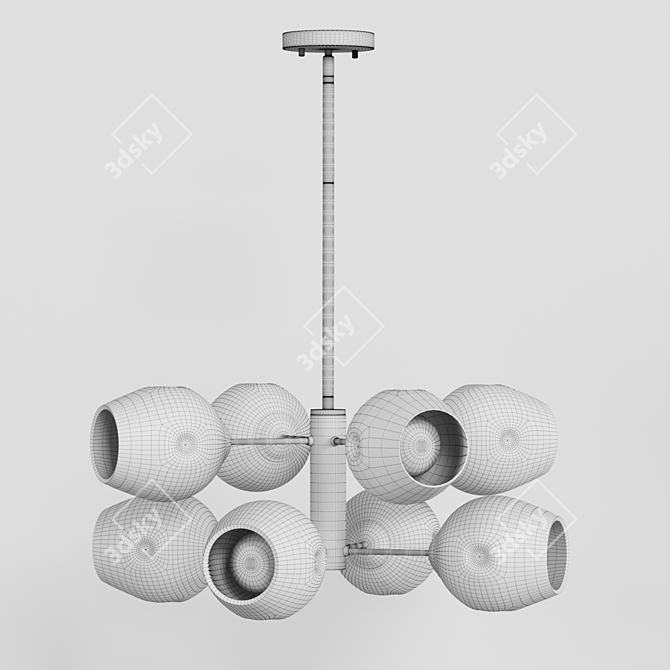 Ethereal Cluster Chandelier 3D model image 2