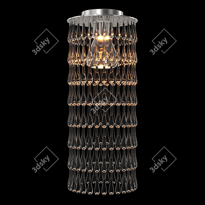 Gocce: Elegant Ceiling Chandelier 3D model image 1