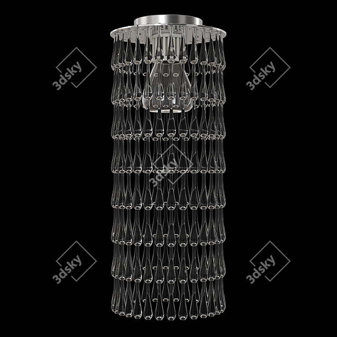 Gocce: Elegant Ceiling Chandelier 3D model image 2