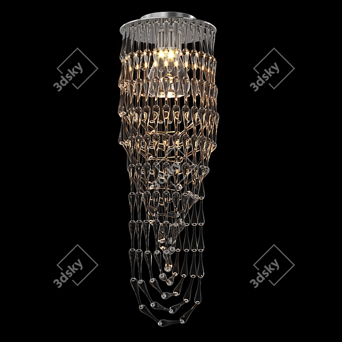 Gocce Piccola: Elegant Chandelier by Viabizzuno 3D model image 3