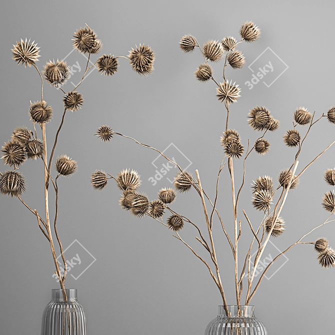 Rustic Thorns Bouquet 3D model image 2