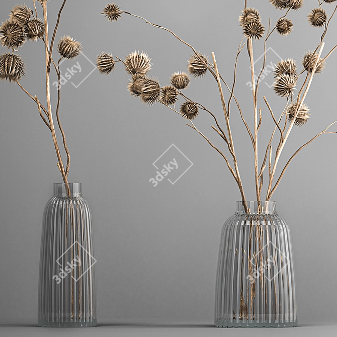 Rustic Thorns Bouquet 3D model image 4