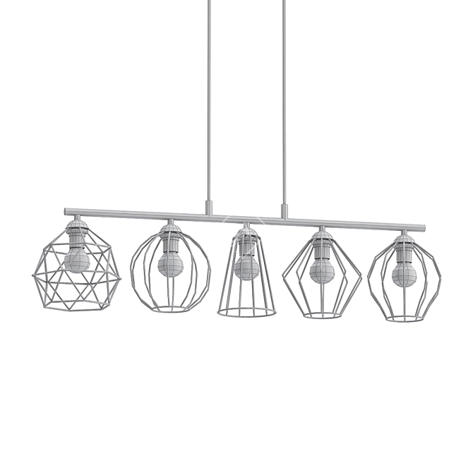 Elegant Galaxy Pendant Light 3D model image 2