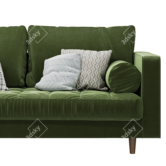 MADE Scott 2 Seater Sofa: Stylish Comfort in 7 Colors 3D model image 3