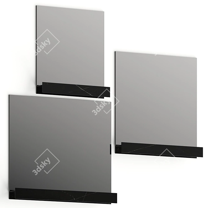 Dall'Agnese Line Mirror: Stylish, Versatile, and High-quality! 3D model image 1