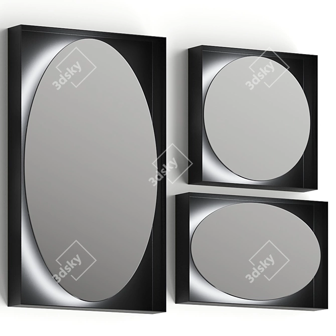 Planeta Mirror: Versatile Sizes and Stunning Visuals 3D model image 1