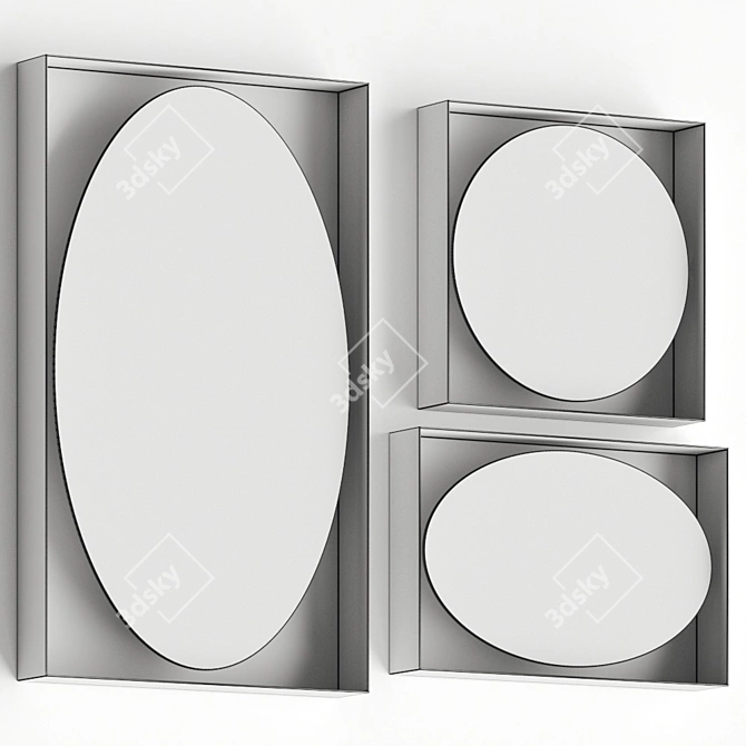 Planeta Mirror: Versatile Sizes and Stunning Visuals 3D model image 2