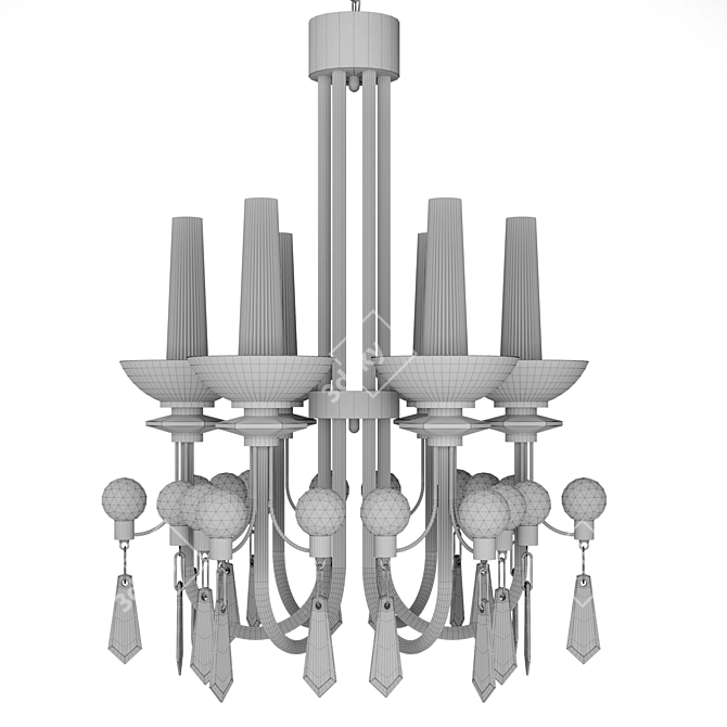 Elegance Illuminated: Mm Lampadari Diva 3D model image 3