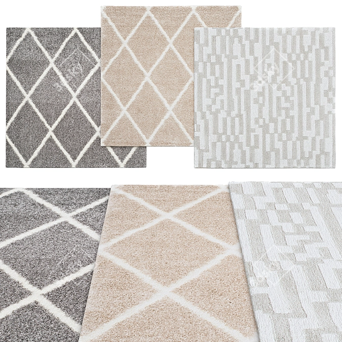 Square Rugs | Versatile Sizes 3D model image 1