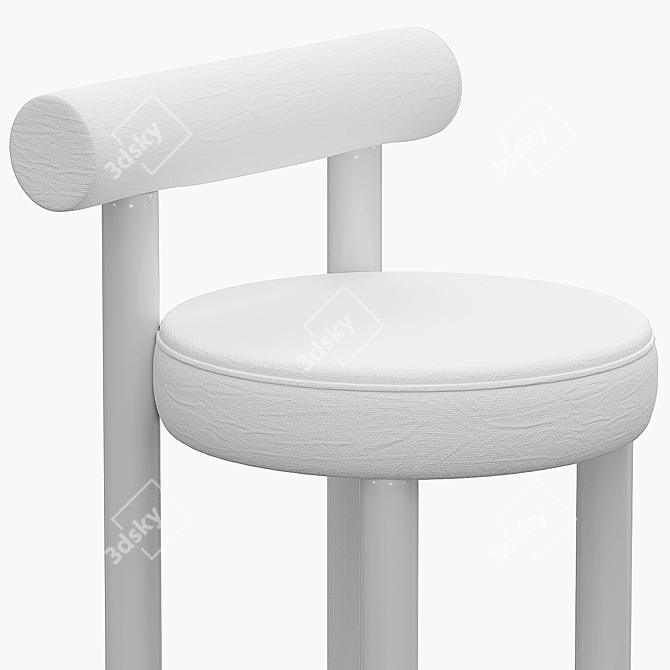 Sleek Gropius Bar Chair 3D model image 6