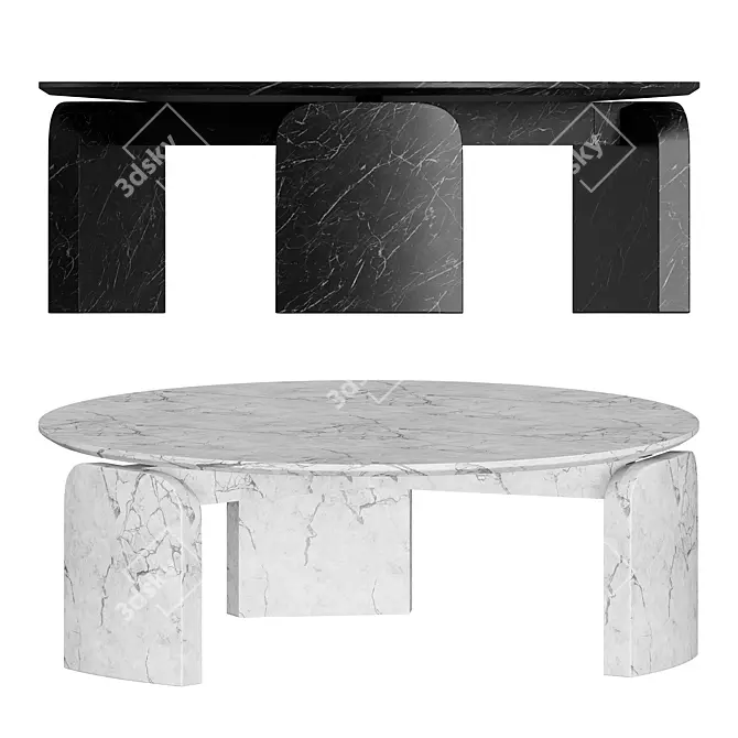 Salvatori TAULA Marble Table 3D model image 1