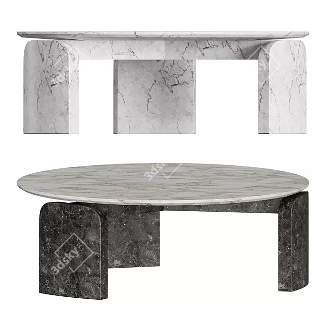 Salvatori TAULA Marble Table 3D model image 3