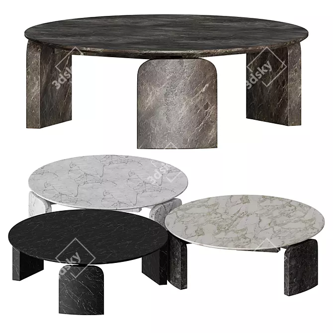 Salvatori TAULA Marble Table 3D model image 4