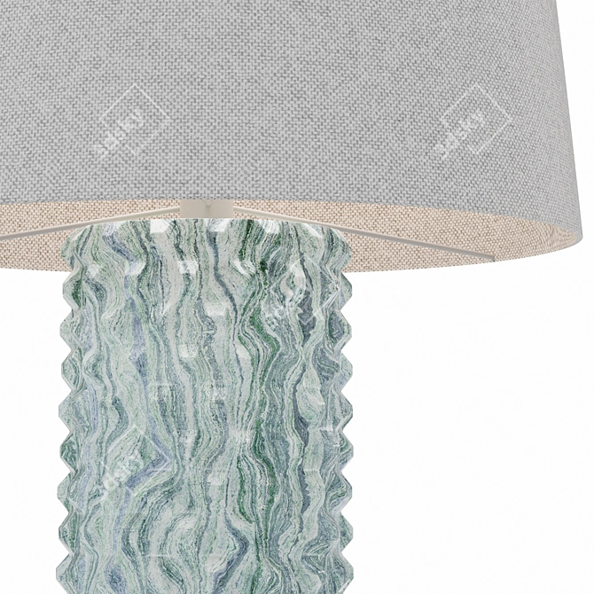 Elegant Celadon Porcelain Lamp 3D model image 1