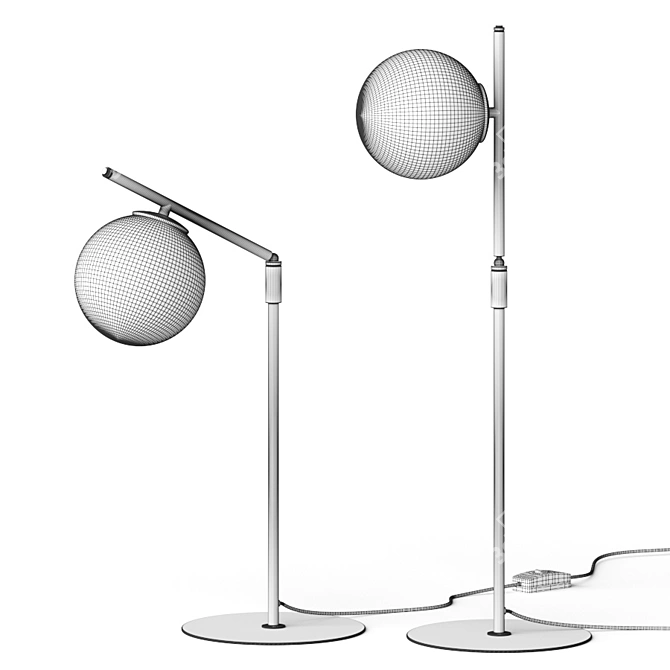 Modern Minimalist Dada Table Lamp 3D model image 2