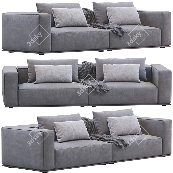 Modern Westside Sofa: Poliform Elegance 3D model image 1