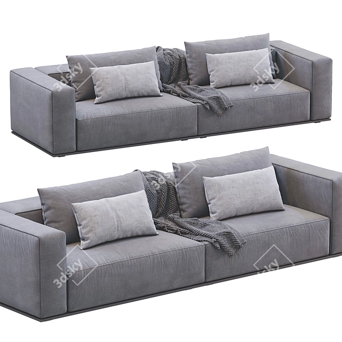 Modern Westside Sofa: Poliform Elegance 3D model image 2