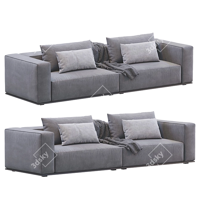 Modern Westside Sofa: Poliform Elegance 3D model image 3