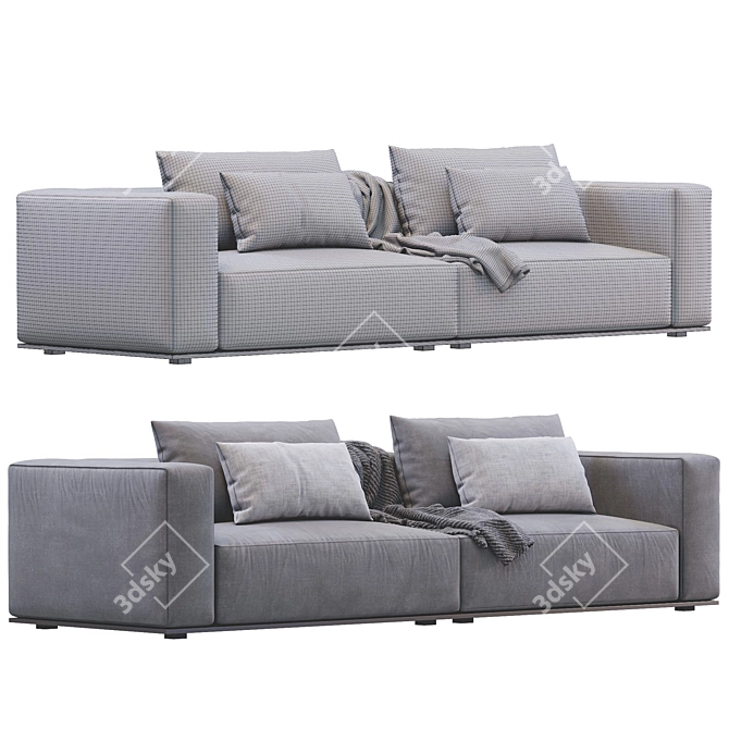 Modern Westside Sofa: Poliform Elegance 3D model image 4