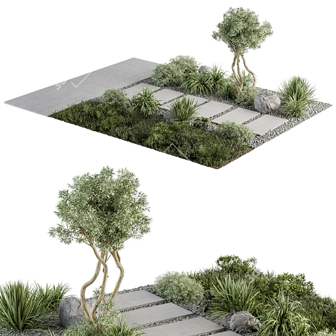 Urban Oasis Set 29.5 3D model image 2