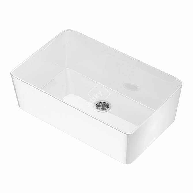 Blanco Cerana 30: Modern Farmhouse Apron Front Sink 3D model image 2