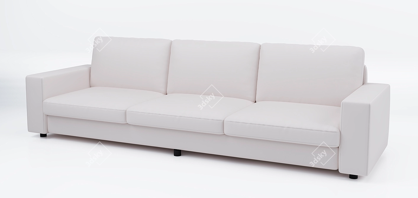 Cozy Lounge Sofa 3D model image 1