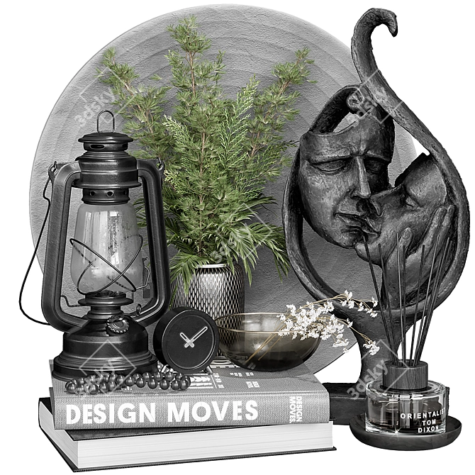 Elegant Decorative 18-Piece Set 3D model image 1