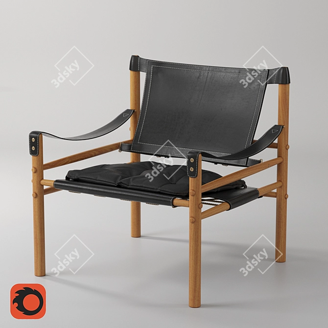 Norell Sirocco: Classic Safari Chair 3D model image 1
