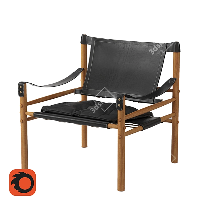 Norell Sirocco: Classic Safari Chair 3D model image 8