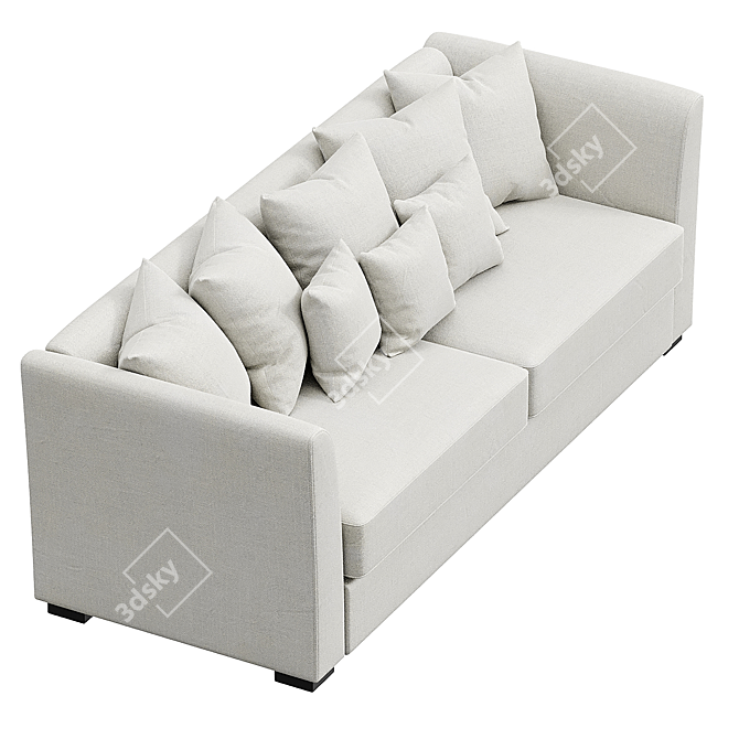 Elegant Neapol Sofa: Comfortable and Stylish 3D model image 3
