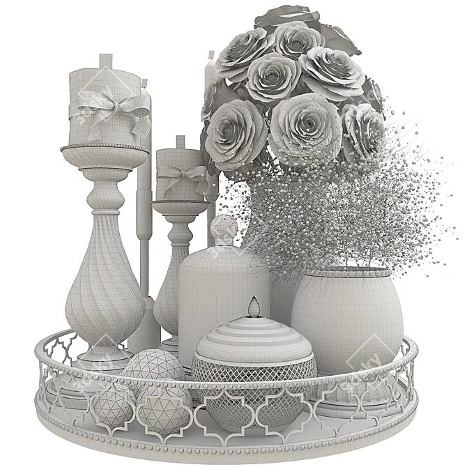 Elegant Decor Set: Exquisite Details 3D model image 4